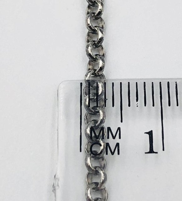 Серебряная цепь с плетением ролло (33720234) 2