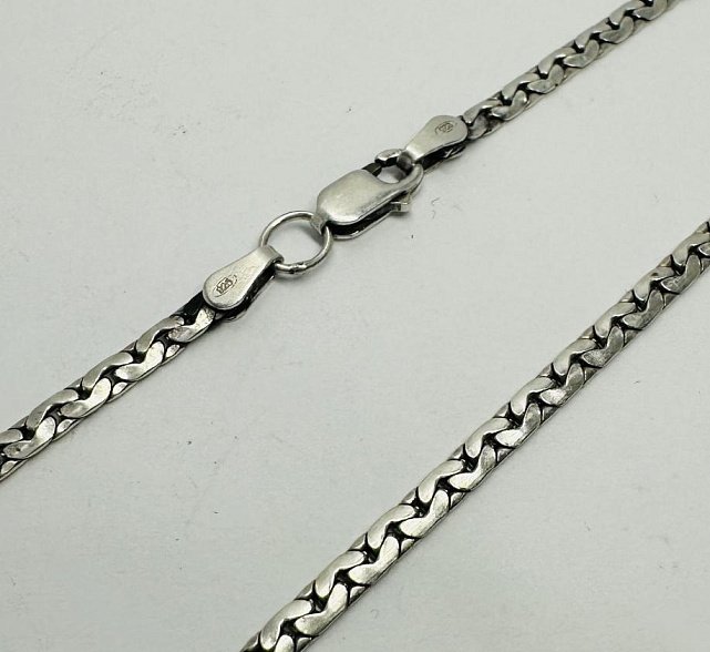 Серебряная цепь с плетением Фантазийное (33667007) 0