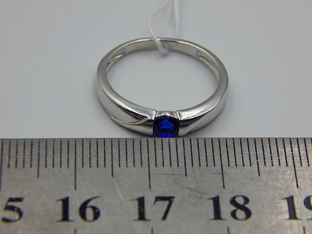Серебряное кольцо с цирконием (33066045) 4