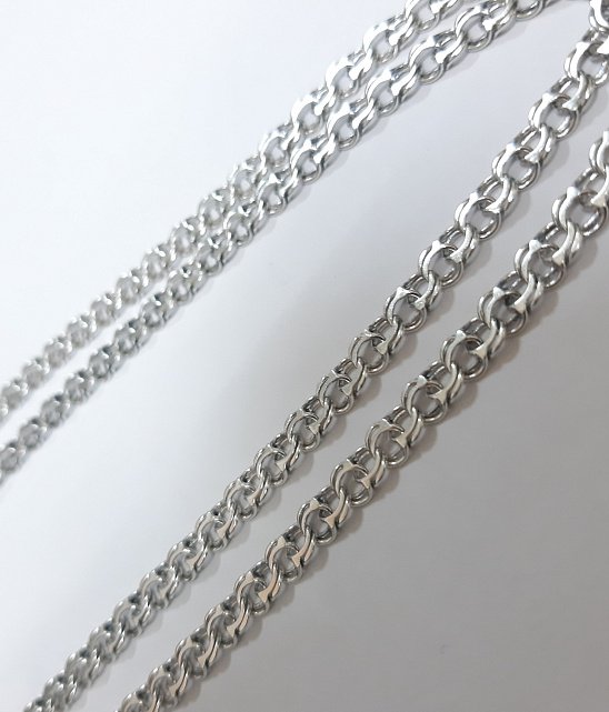Серебряная цепь с плетением Бисмарк (32390551) 1