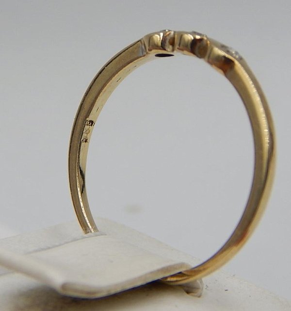 Кольцо из желтого золота с бриллиантом (-ми) (31539609) 4