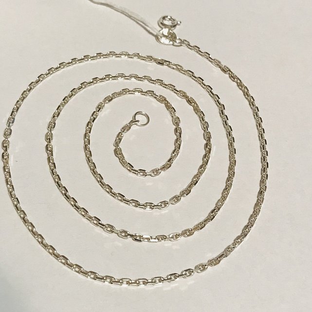 Серебряная цепь с плетением Якорное (31978823) 5