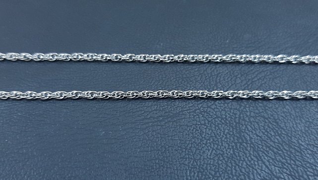 Серебряная цепь с плетением Кордовое (30627628) 3