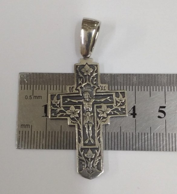 Срібний підвіс-хрест (32710318) 2