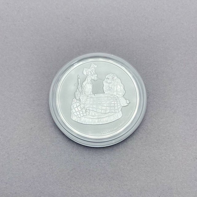 Серебряная монета 1oz Леди и Бродяга 2 доллара 2022 Ниуэ (29128444) 10