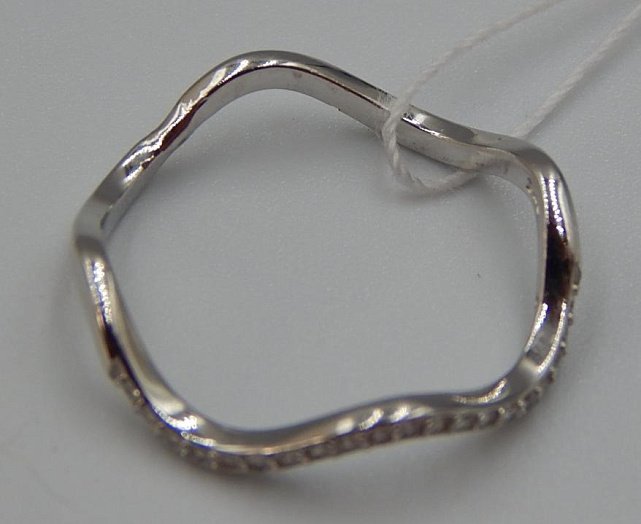 Серебряное кольцо с цирконием (30657566) 3