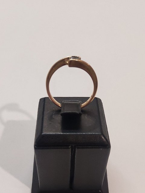 Кольцо из красного золота с цирконием (31646947)  1