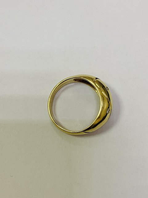 Кольцо из желтого золота с бриллиантом (-ми) (33272373)  4