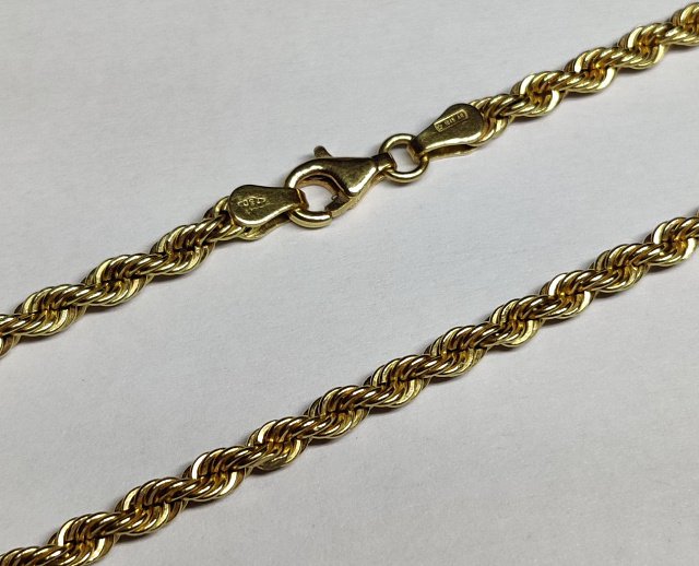 Ланцюжок з жовтого золота з плетінням мотузочок (33731498) 0