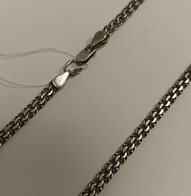Серебряная цепь с плетением Бисмарк (33710522) 0