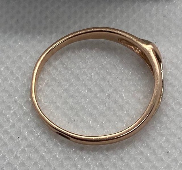 Кольцо из красного и белого золота (29977856) 6
