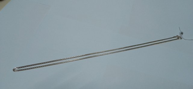 Серебряная цепь с плетением Двойной ромб (30538763) 1