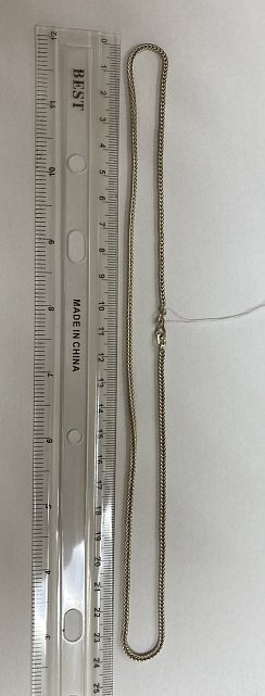 Срібний ланцюг з плетінням Колосок (33738846) 1
