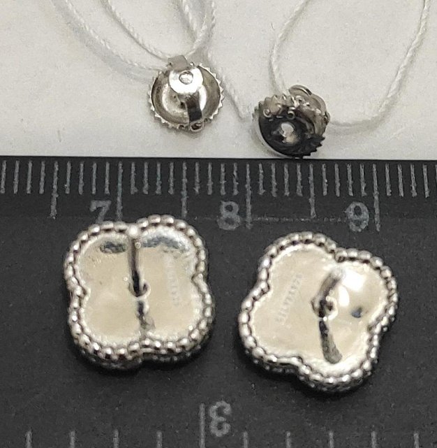 Серебряные серьги с ониксом (30286245) 3