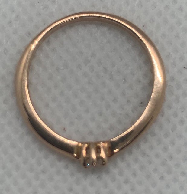Кольцо из красного золота с бриллиантом (-ми) (31645469) [ 2