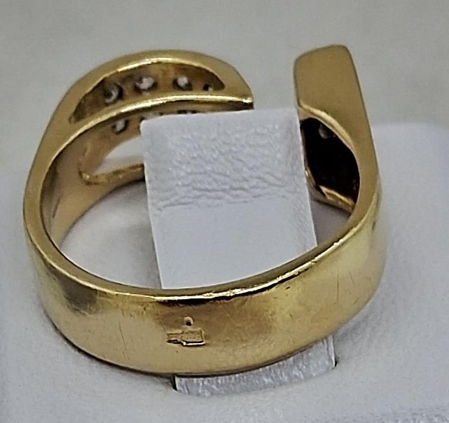 Кольцо из желтого золота с цирконием (32473520) 6