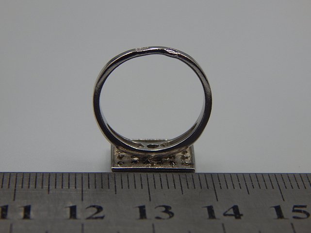Серебряное кольцо с цирконием (33454301) 3