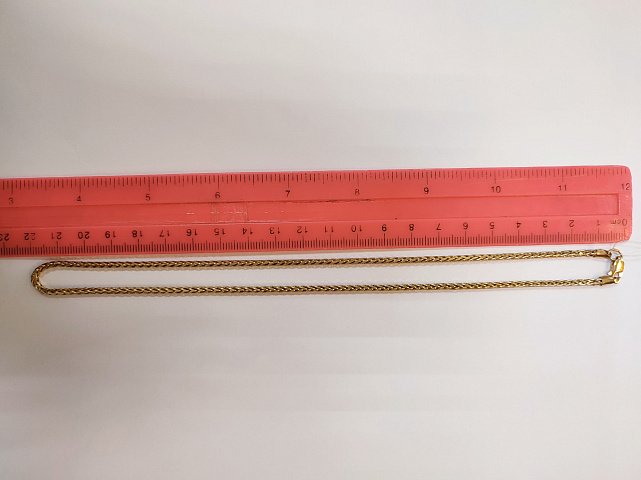 Ланцюг із червоного золота з плетінням Колосок (33805195) 2