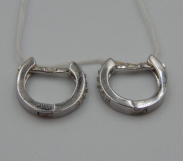 Срібні сережки з цирконієм (33050639) 2