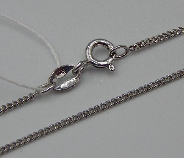 Серебряная цепь с плетением панцирное (31119081) 0