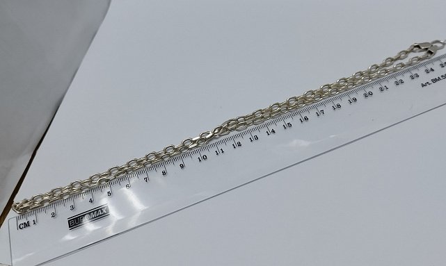 Срібний ланцюг із плетінням Якірне (33842848) 2