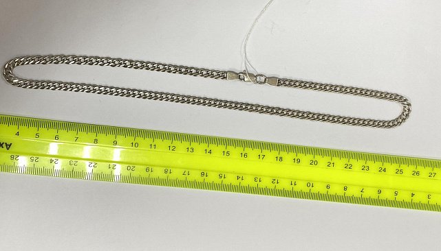 Серебряная цепь с плетением Ромб (33826196) 1