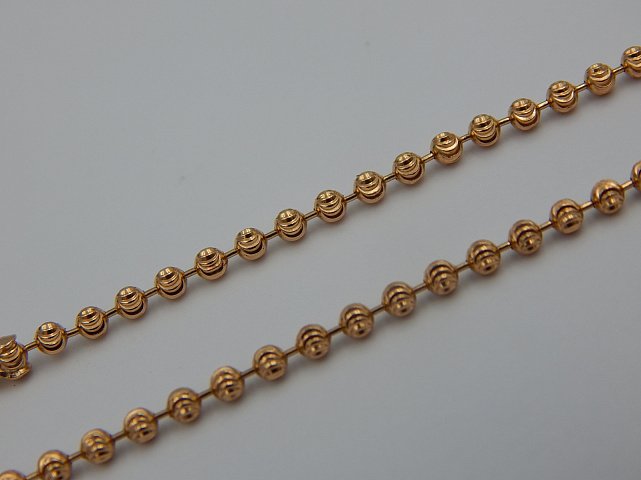 Ланцюг із червоного золота з плетінням Фантазійне (28519082) 1