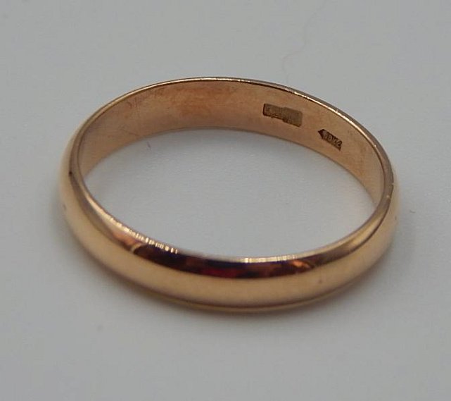 Обручальное кольцо из красного золота (32060719) 4