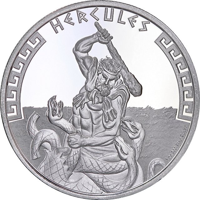 Срібна монета 1oz Герої Грецької Міфології: Геракл 2 долари 2023 Ніуе (31572713) 9