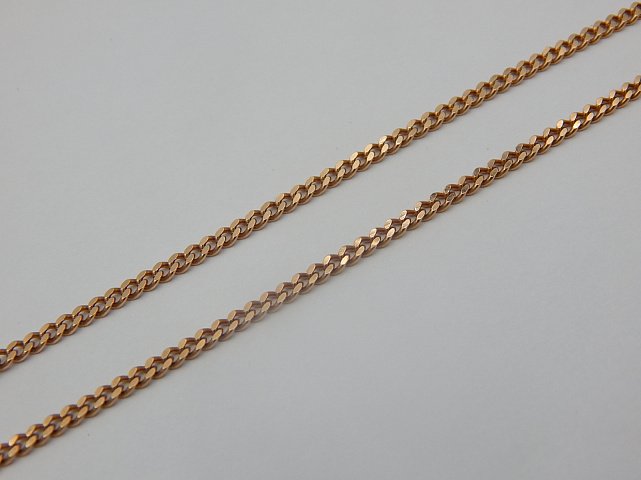 Цепь из красного золота с плетением панцирное (28934188) 1