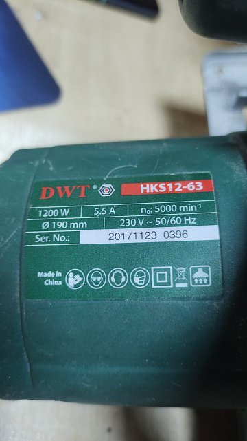Пила циркулярная DWT HKS12-63 2