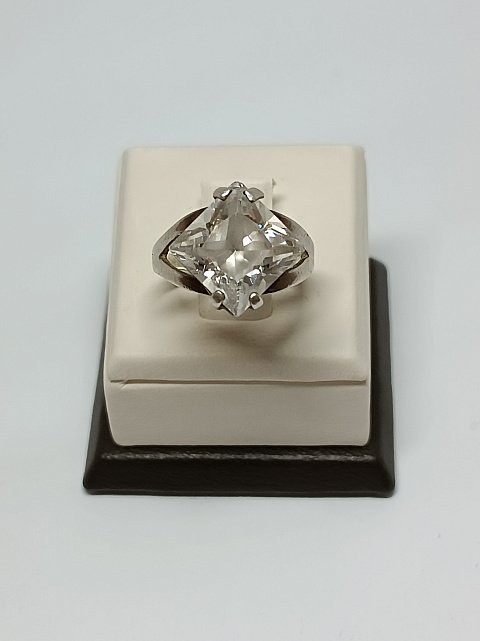 Серебряное кольцо с цирконием (33644991) 3