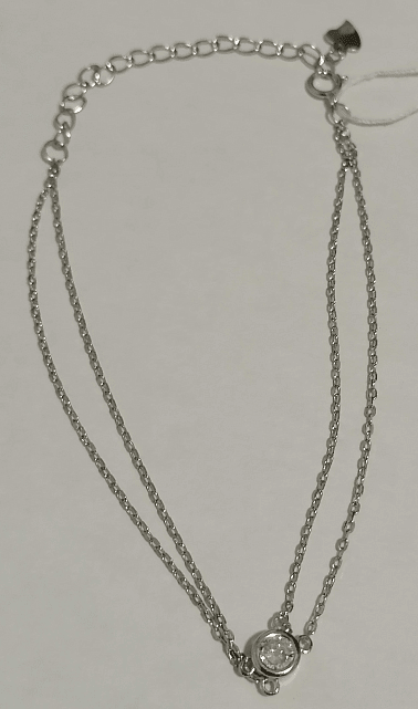 Серебряный браслет с цирконием (31280308) 0
