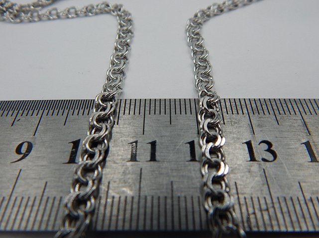 Серебряная цепь с плетением Бисмарк (30667264) 2