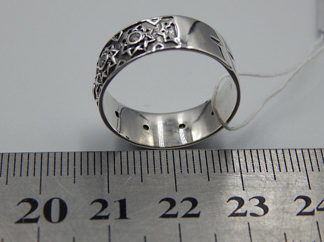 Серебряное кольцо с цирконием (31788912) 4