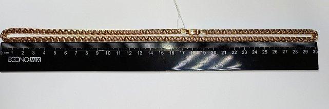 Ланцюжок з червоного золота з плетінням Бісмарк (33822044) 2