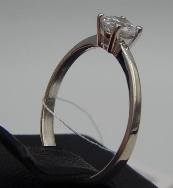 Серебряное кольцо с цирконием (28352596) 3