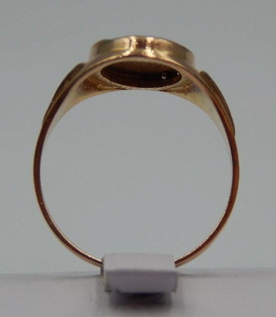 Кольцо из красного и белого золота с цирконием (31195770) 2