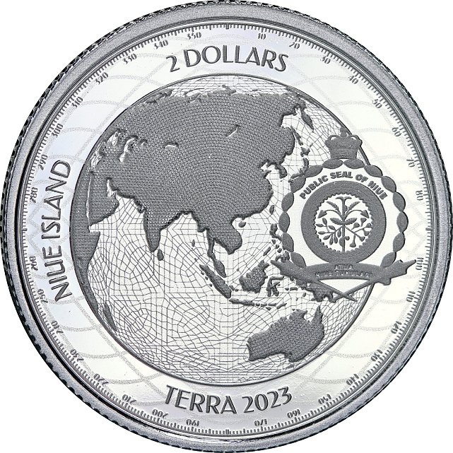 Срібна монета 1oz Терра 2 долари 2023 Ніуе (33272238) 7