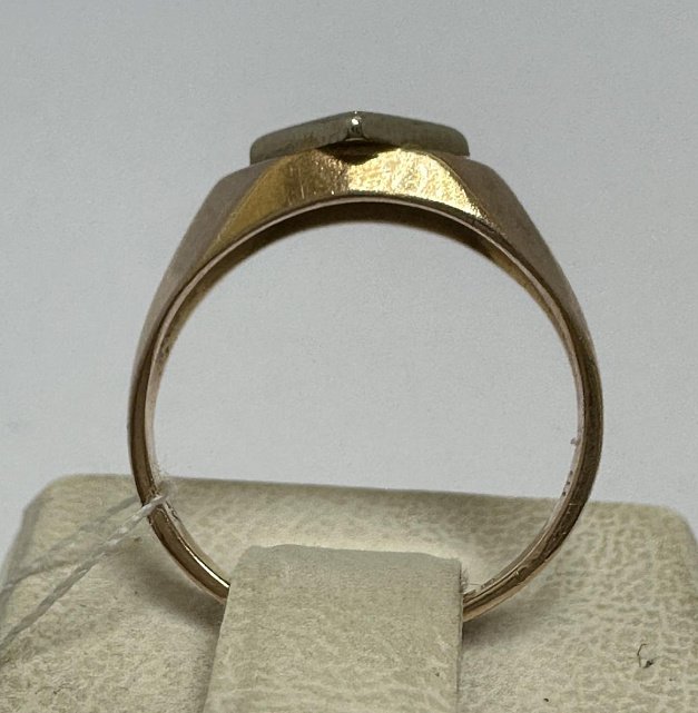 Кольцо из красного и желтого золота с цирконием (33733550)  3