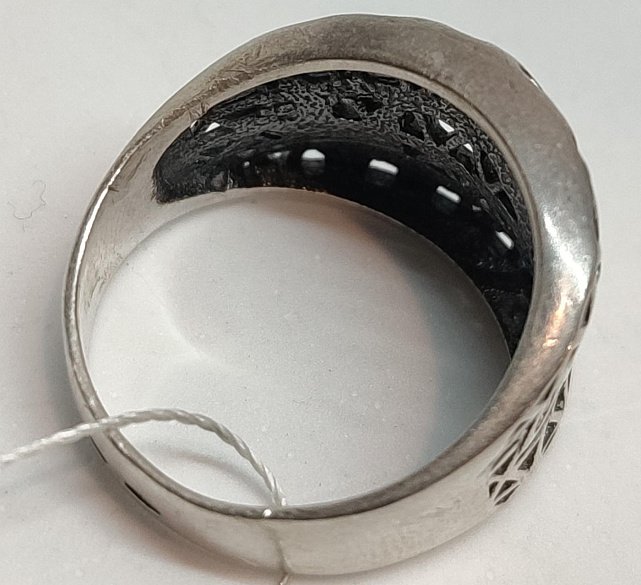 Серебряное кольцо с цирконием (32859978) 3