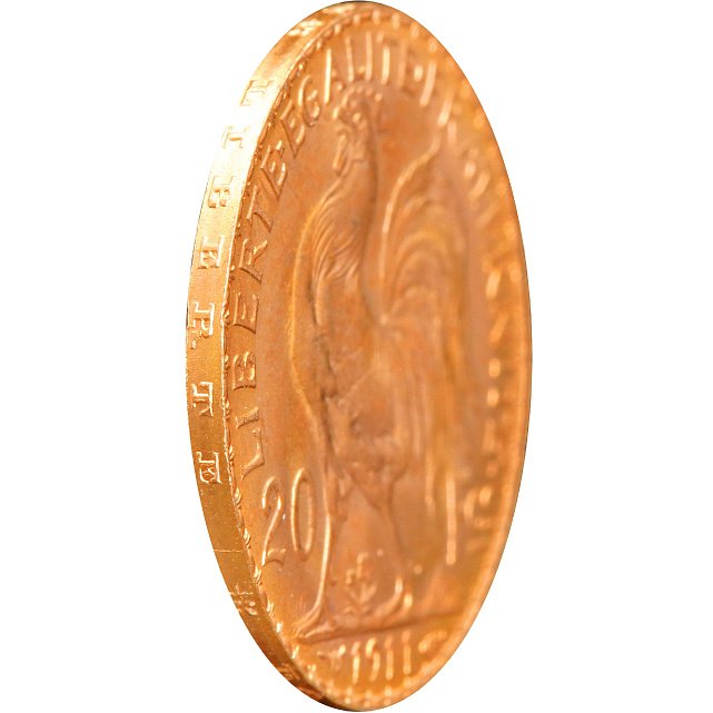 Золотая монета 20 франков 1911 Франция (33543318) 2