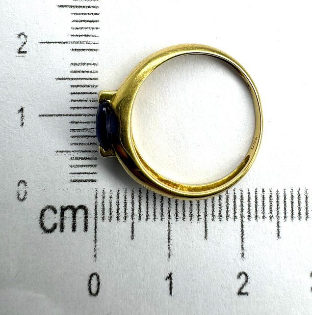 Кольцо из желтого золота с цирконием (33142154)  1