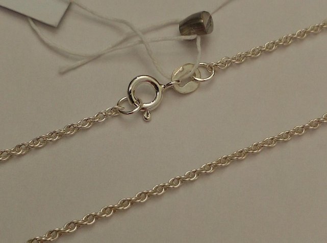 Серебряная цепь с плетением Кордовое (32171783) 0