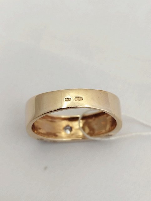 Перстень із червоного та білого золота з цирконієм (32293912) 3