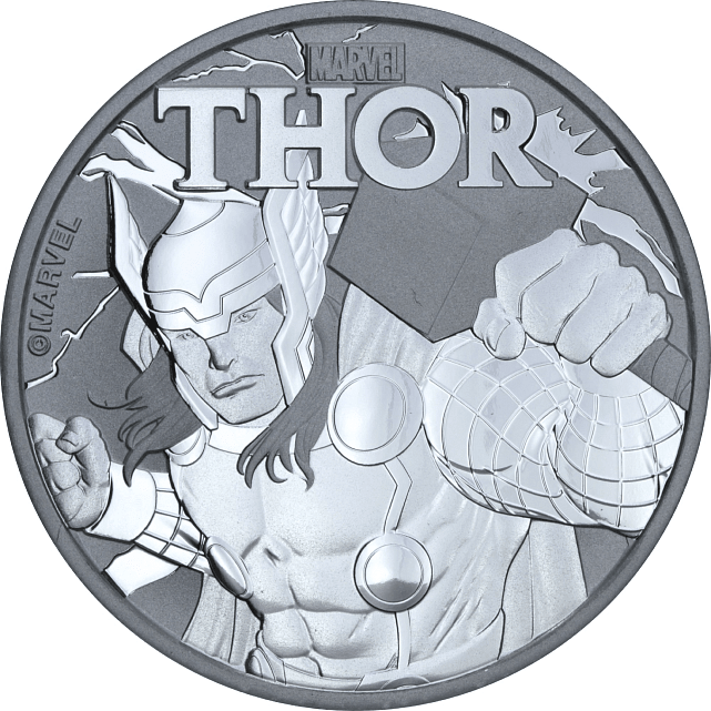 Серебряная монета 1oz Тор 1 доллар 2018 Тувалу (29127613) 0
