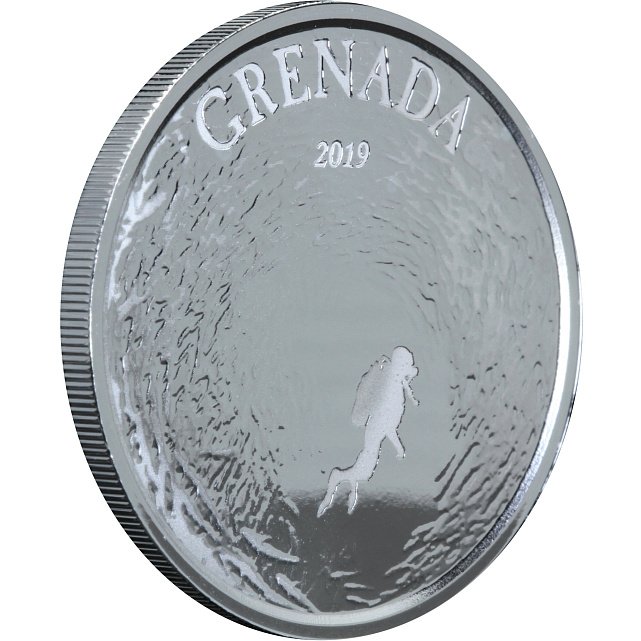 Серебряная монета 1oz Гренада 2 доллара 2019 Восточные Карибы (29127635) 5