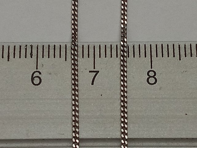 Серебряная цепь с плетением панцирное (29034204) 3