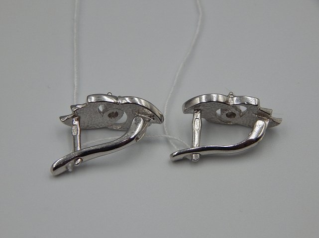 Срібні сережки з цирконієм (33187618) 4