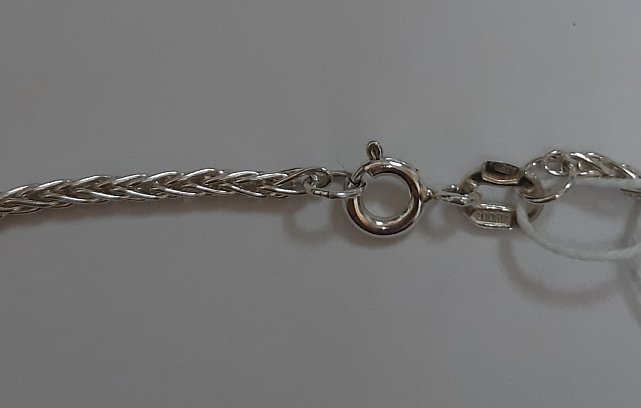 Серебряная цепь с плетением Колосок (30520524) 3